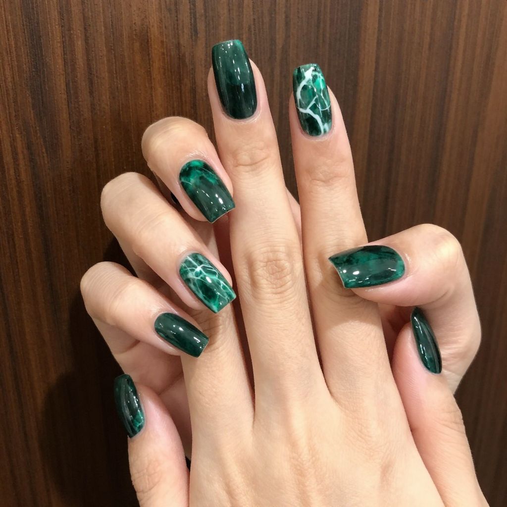 Marble nail idea 6