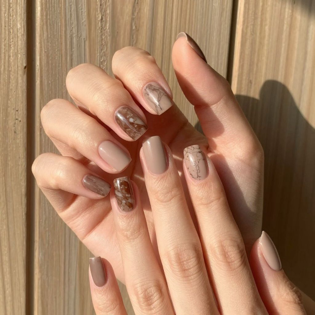 Marble nail idea 9