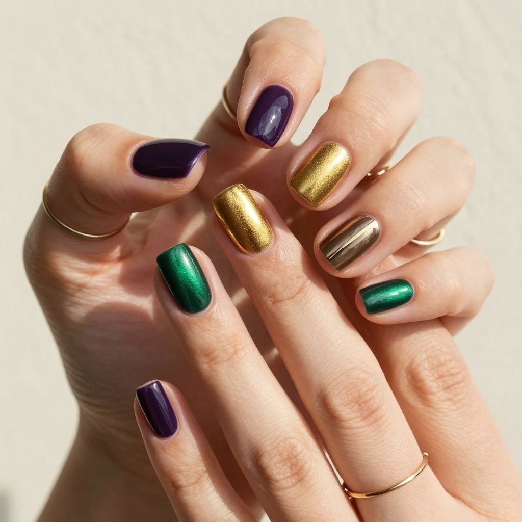 Mardi Gras Nail Ideas 1
