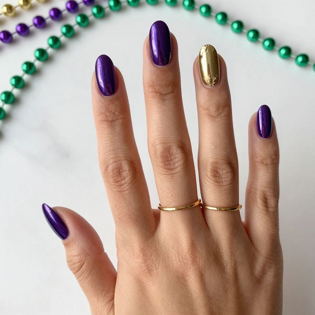 Mardi Gras Nail Ideas 4