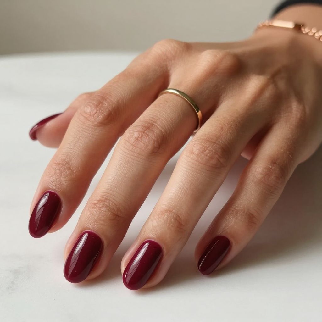Maroon Nail Ideas 1
