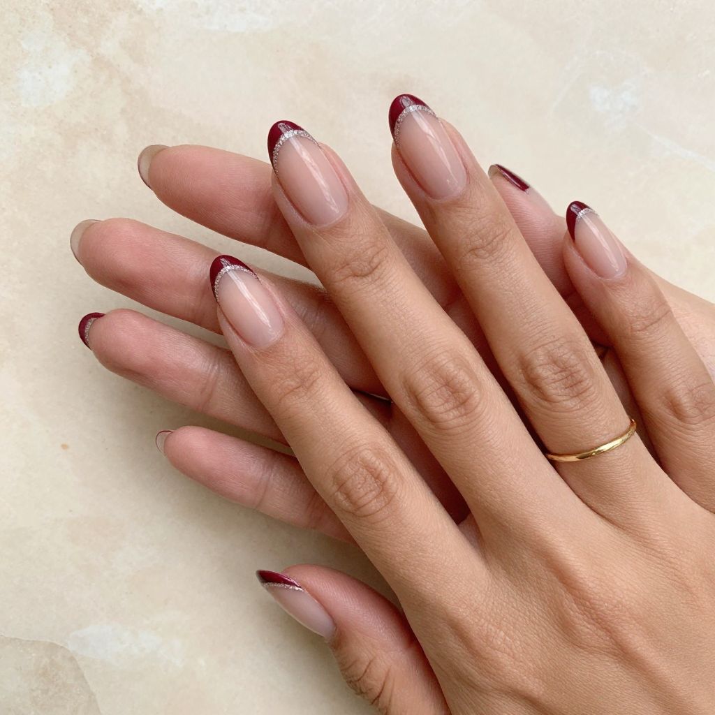 Maroon Nail Ideas 2