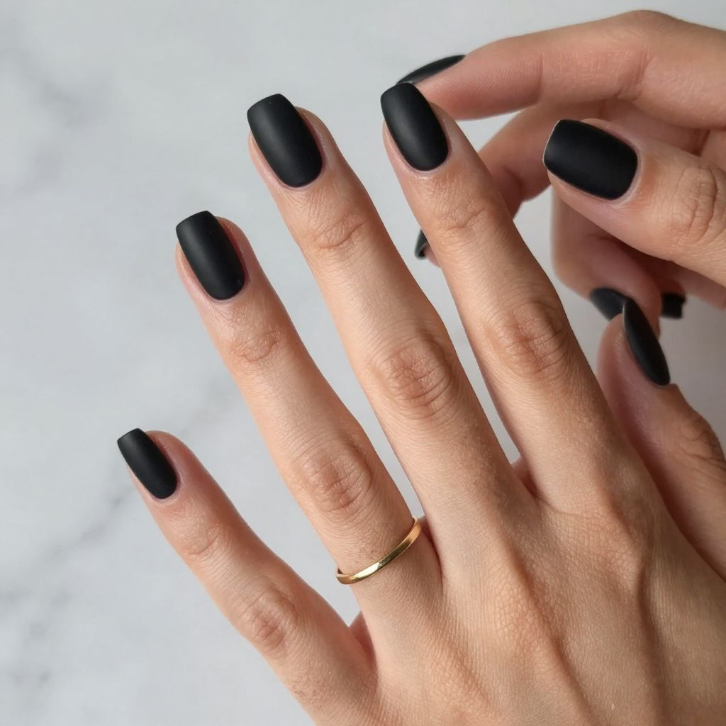 Classic Solid Matte Black