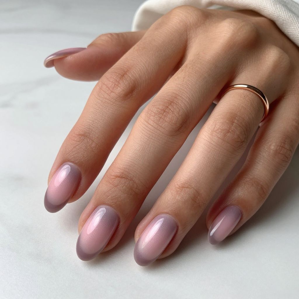 Mauve Aura Nails