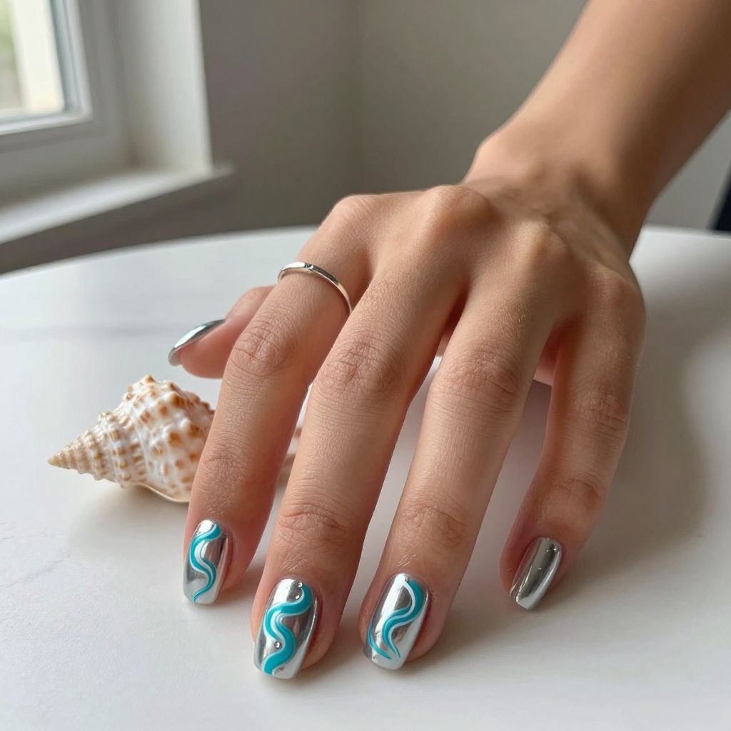 Mermaid Nail Ideas 14