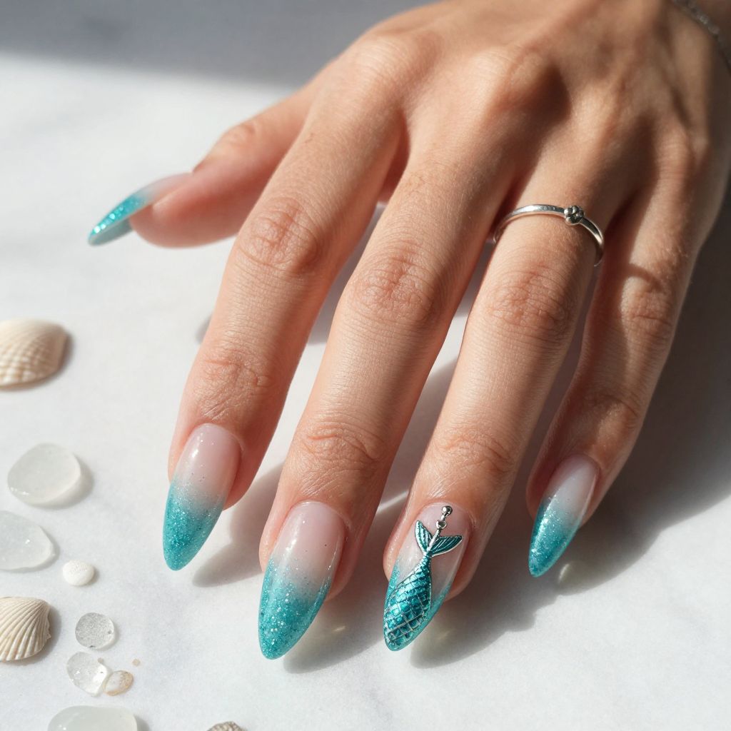 Mermaid Nail Ideas 6