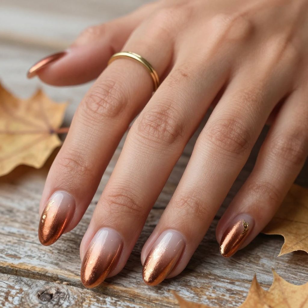 Copper Penny Metallic Ombre