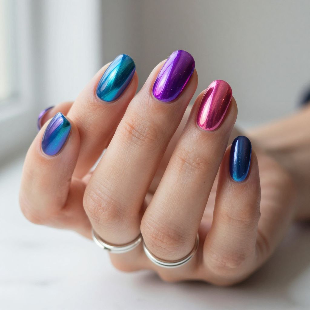 Multi Chrome Metallic Art