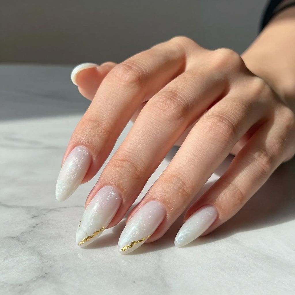 Milky White Nail Designs nail idea 1