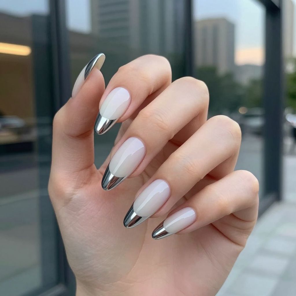 Milky White Nail Designs nail idea 9