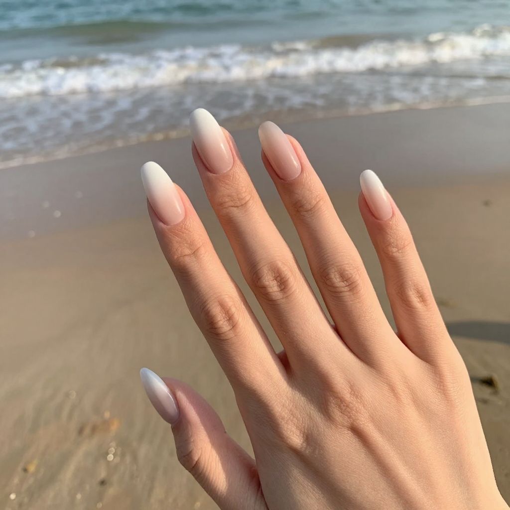 Milky White Nail Designs nail idea 11