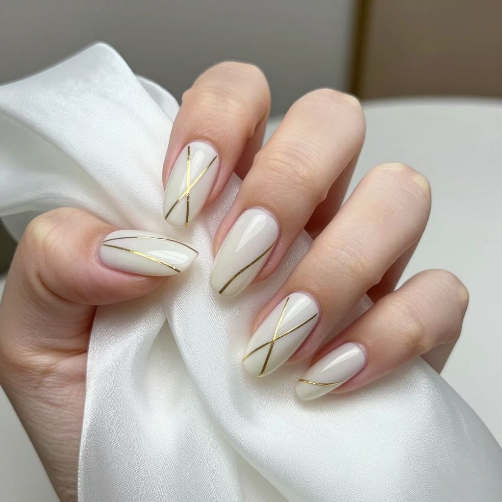 Milky White Nail Designs nail idea 3