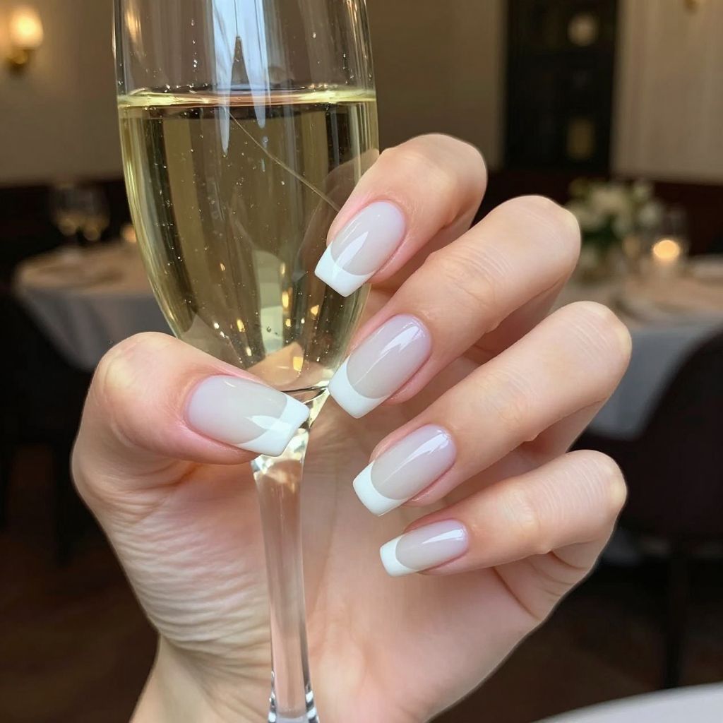 Milky White Nail Designs nail idea 5
