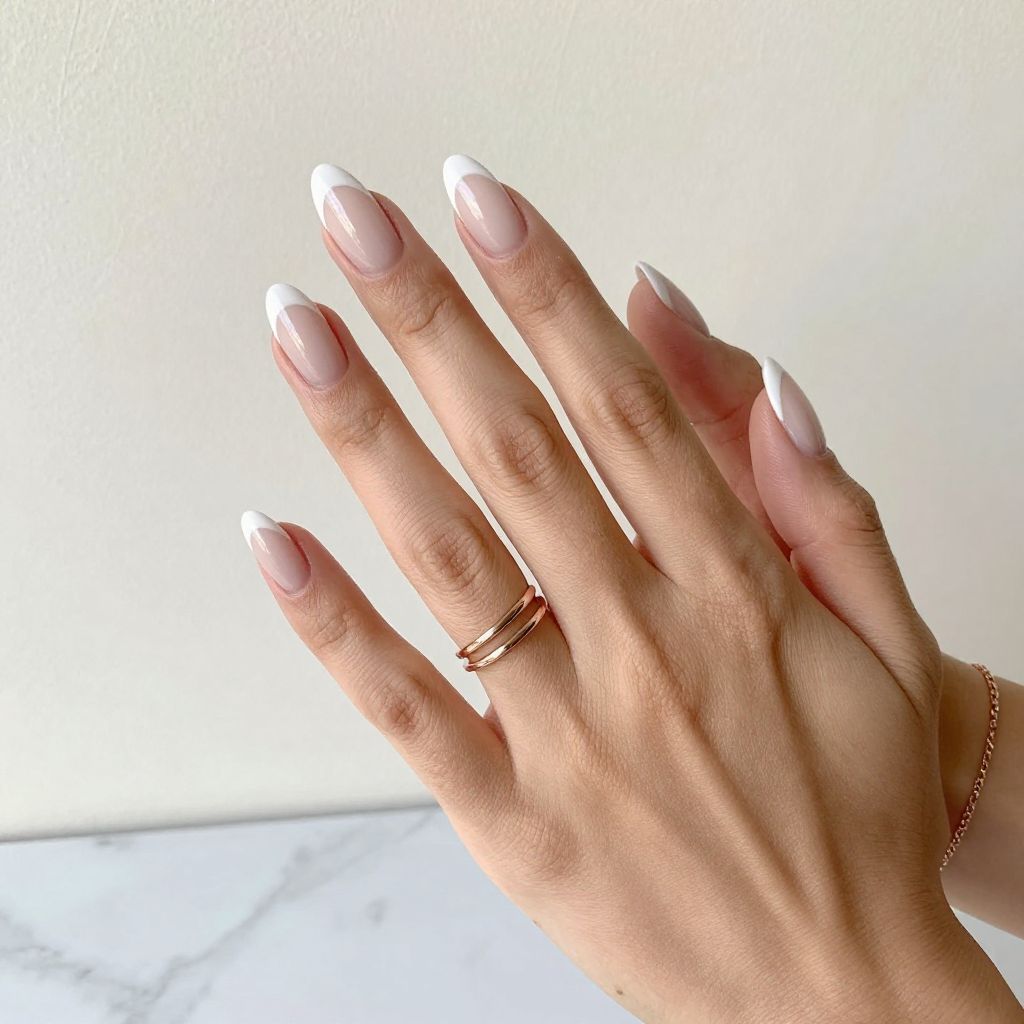 Milky White French Tips
