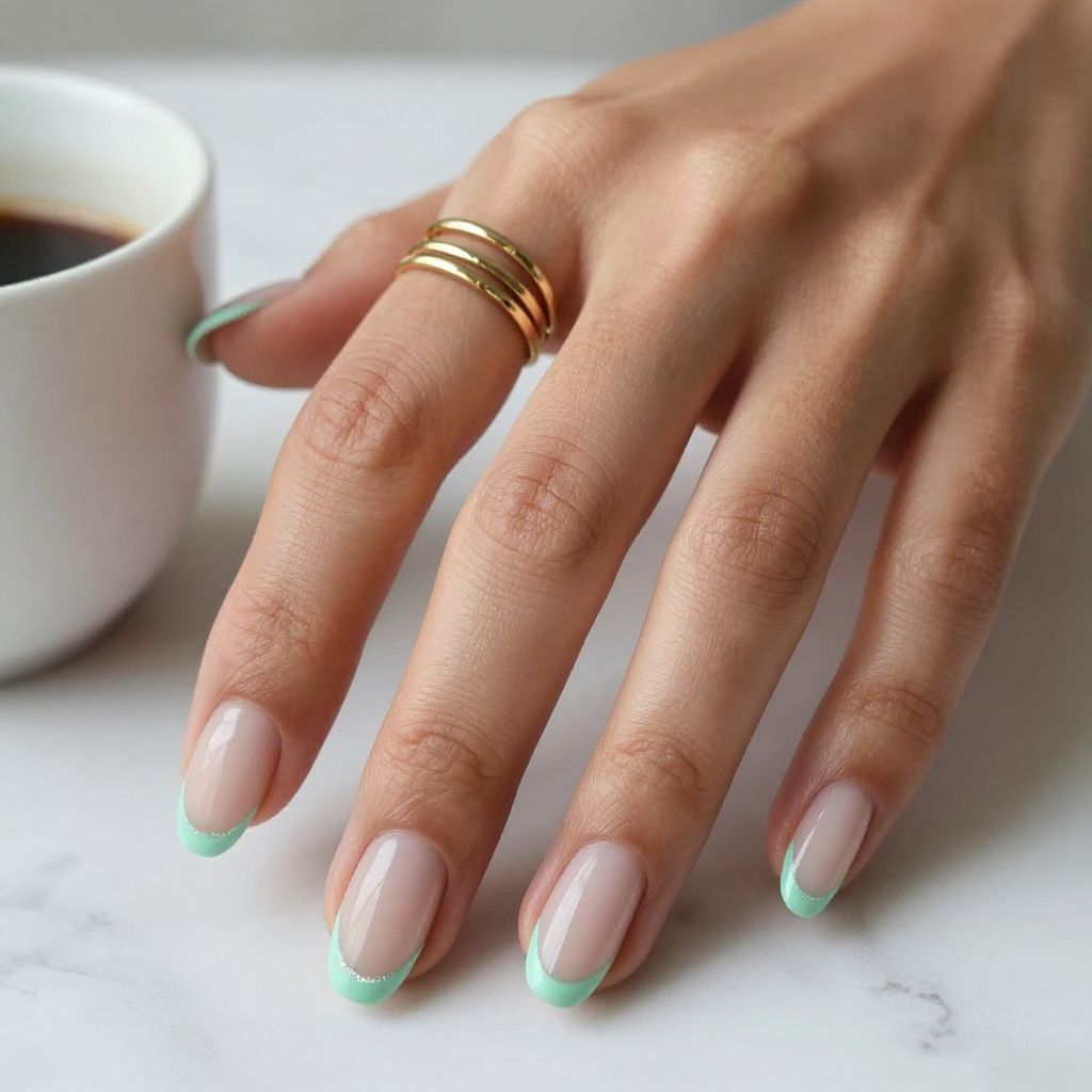 Mint French Tips