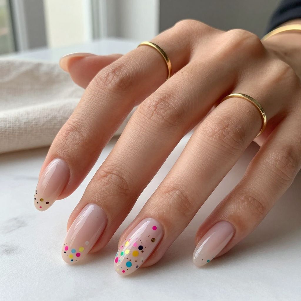 Confetti Party Multicolor Nails