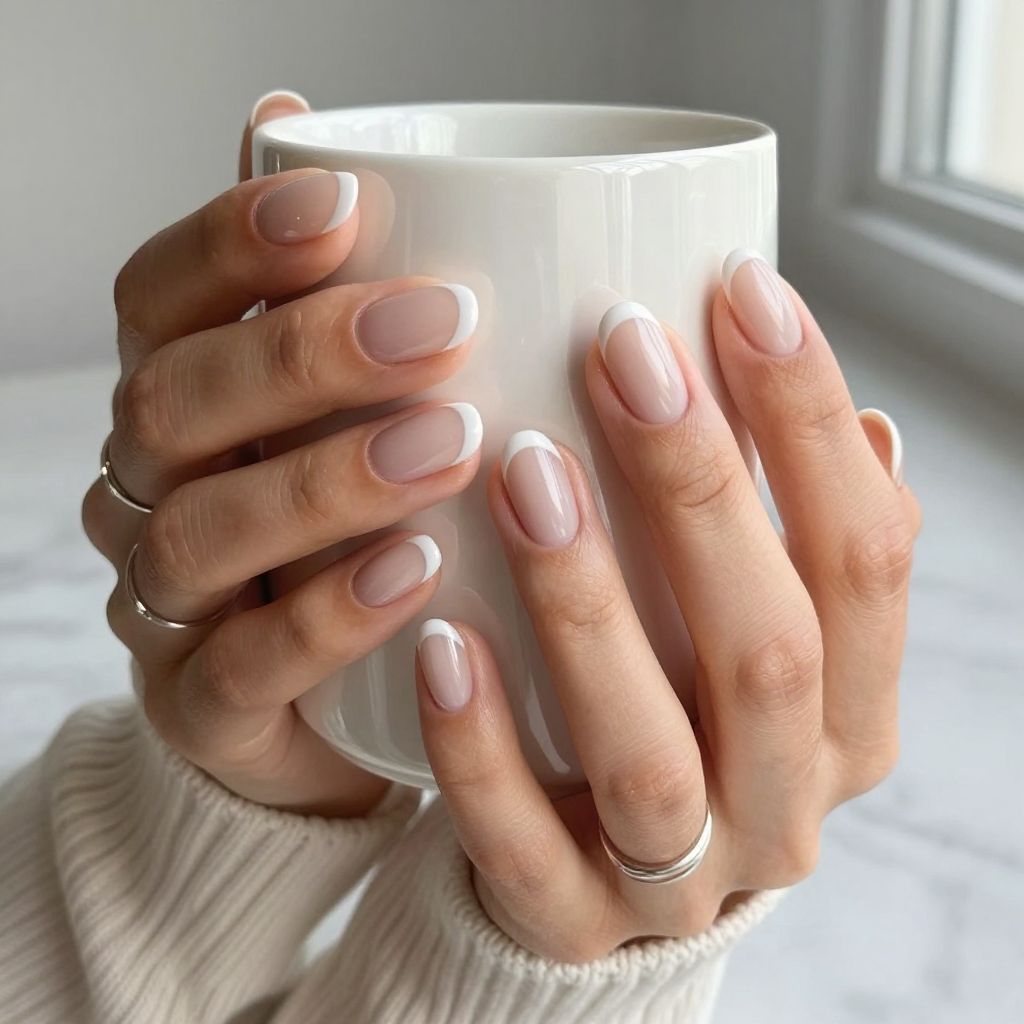 Soft Milky French Tips