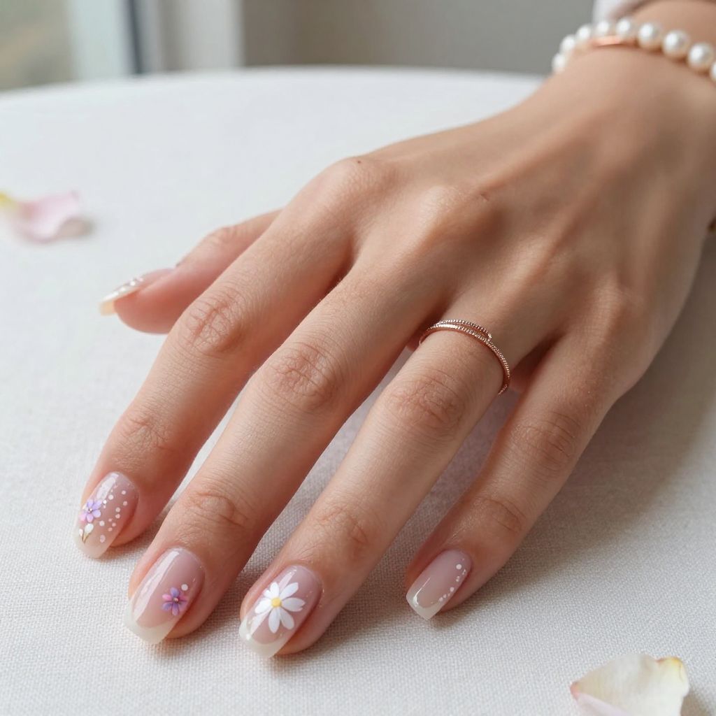 Tiny Floral Negative Space