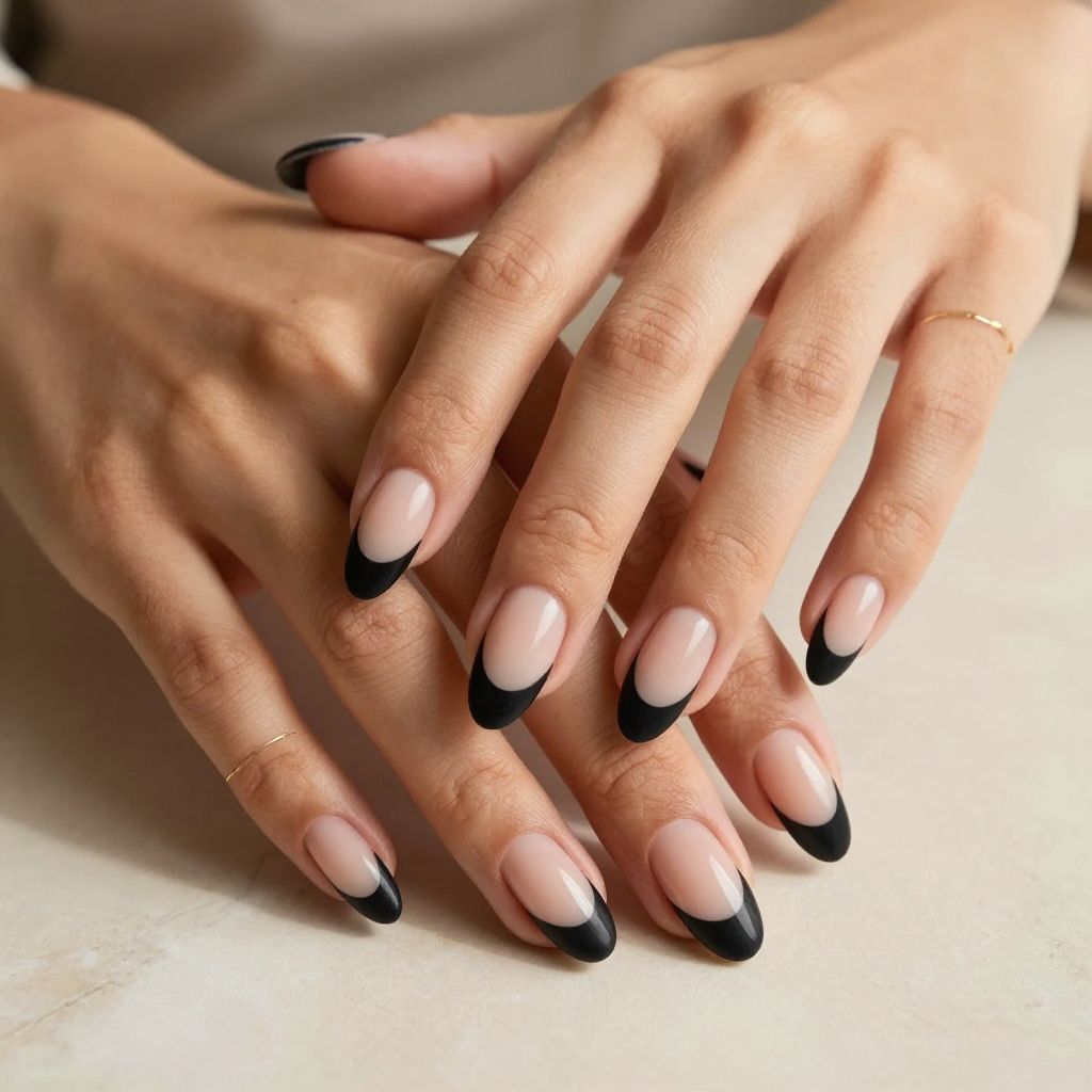 Black Velvet French Tips