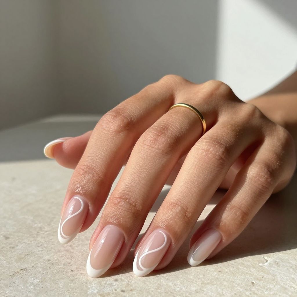 White Swirl French