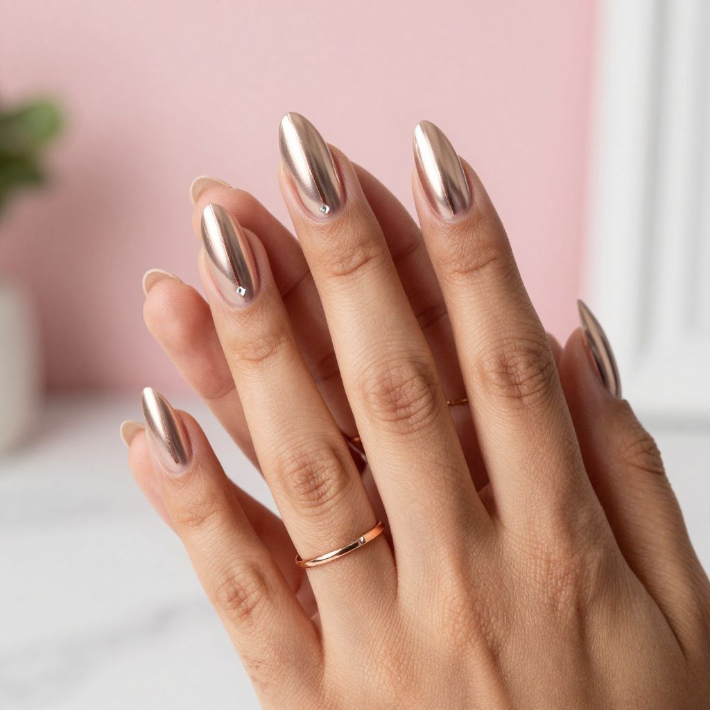 Champagne Chrome With Rose Gold Details