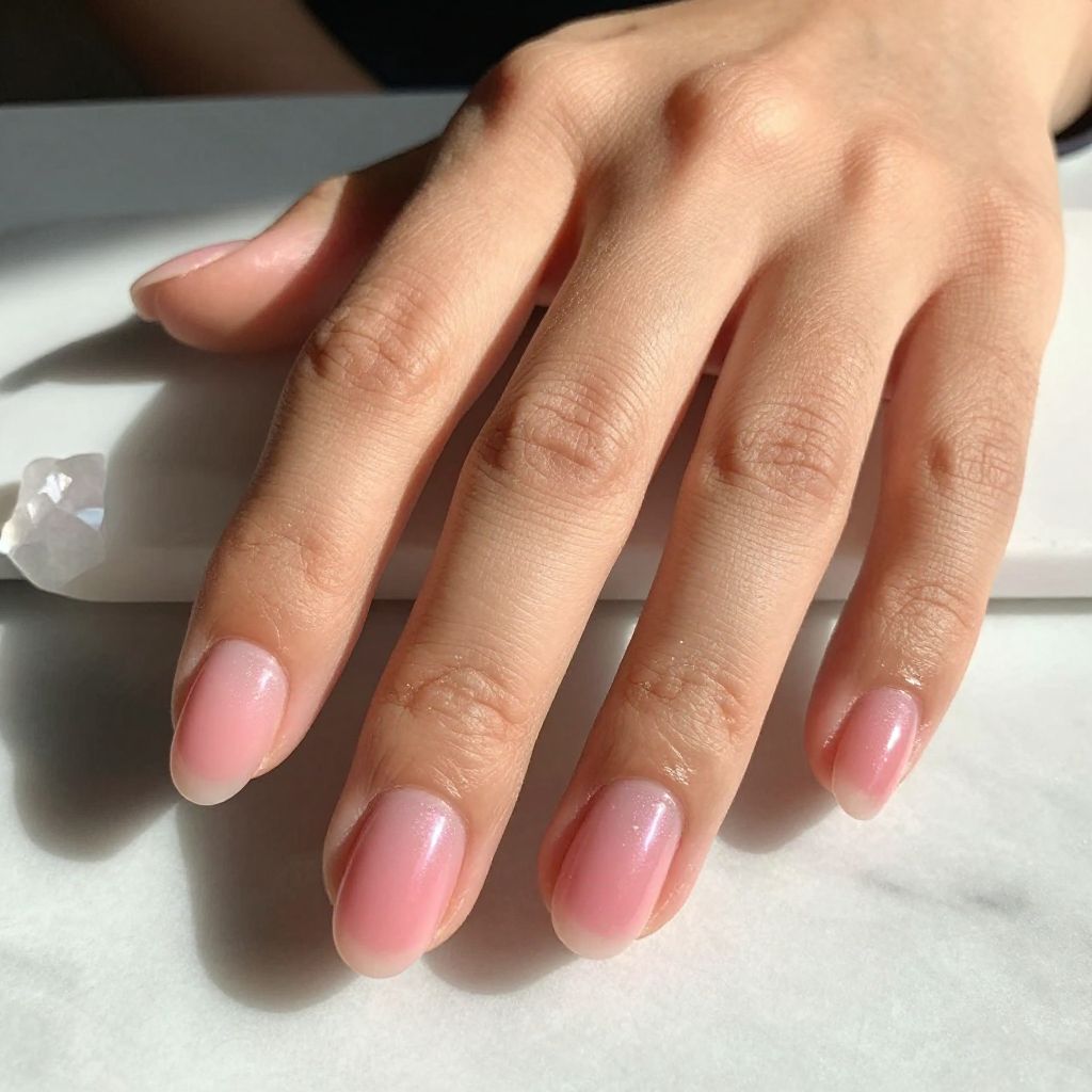Nail Art Ideas For Short Nails - Pink Aura Gradient