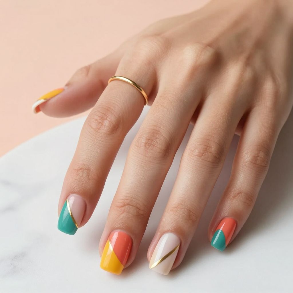 Bold Geometric Color Blocking