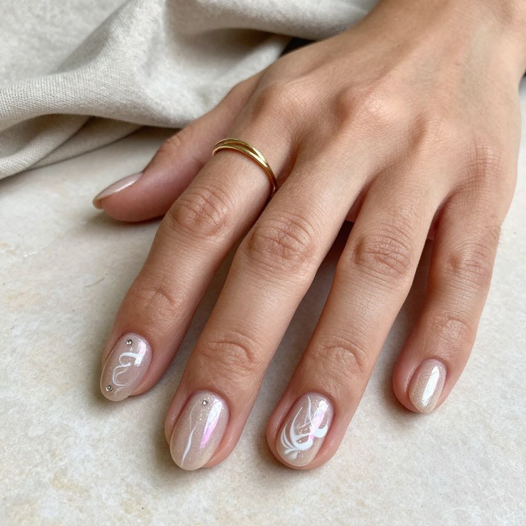 Pearlescent Shell and Sand