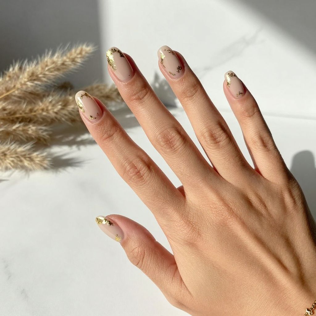Metallic Gold Leaf Accent