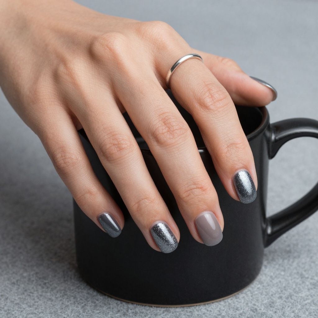 Pewter flake smoke nails
