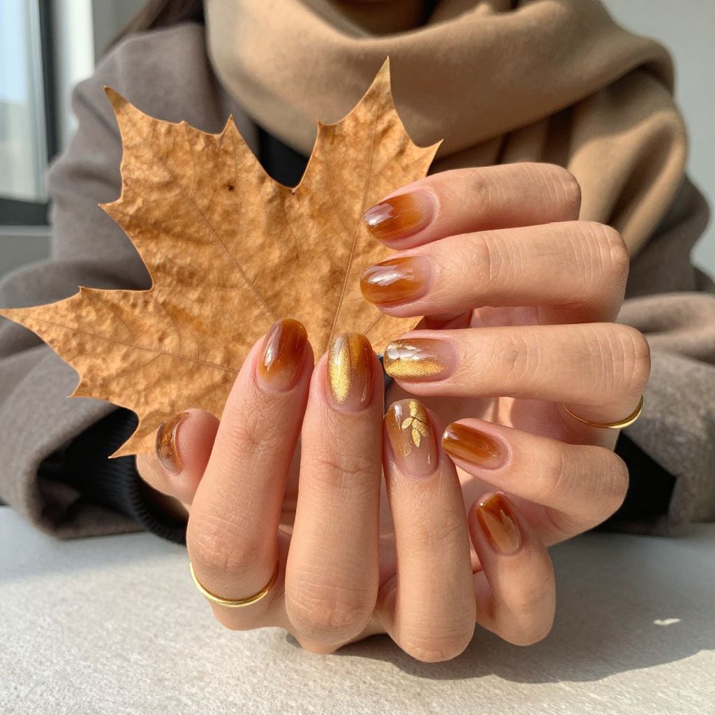 Amber Jelly Nails