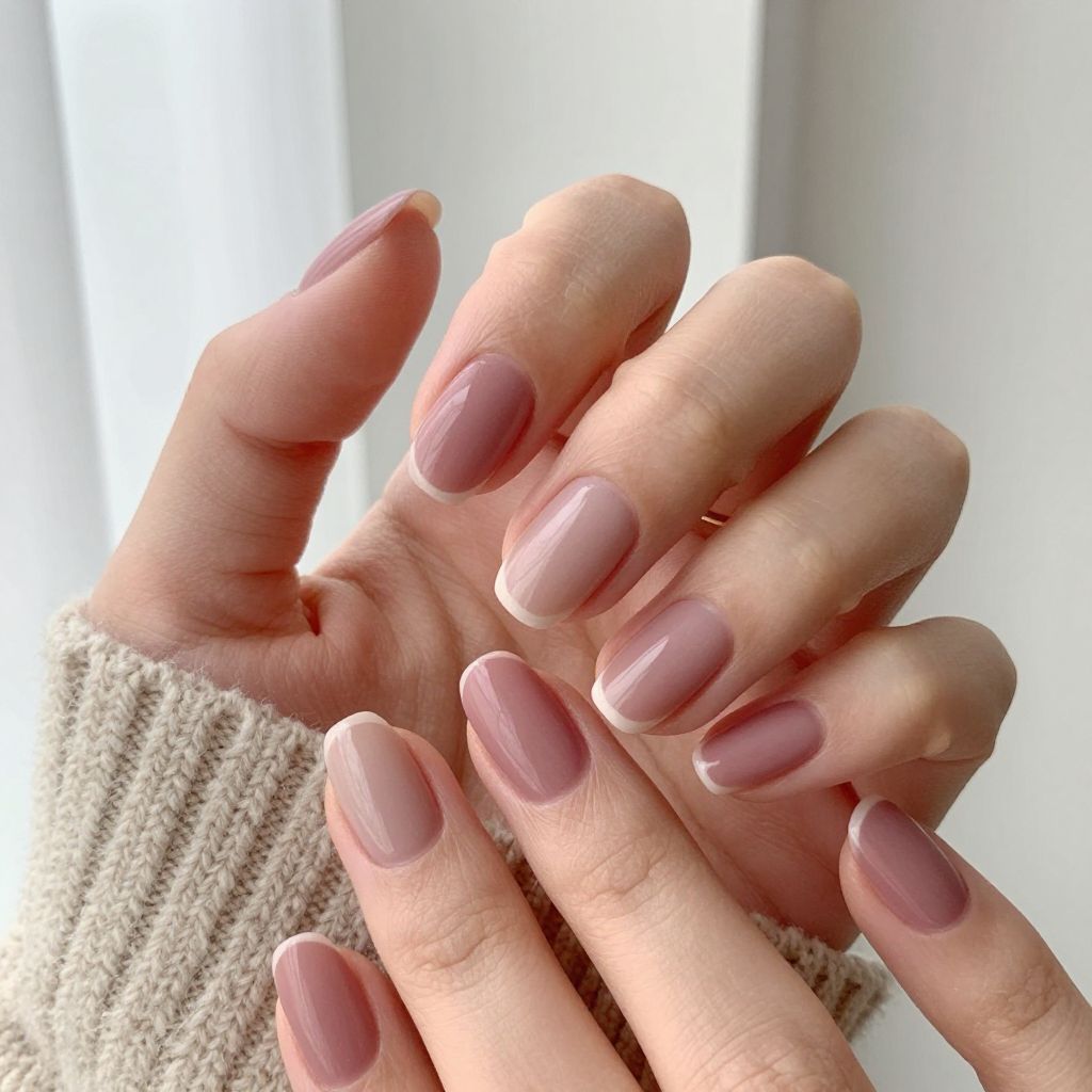 Dusty Rose Matte Nails
