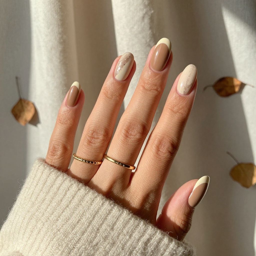Chocolate Milk Nails