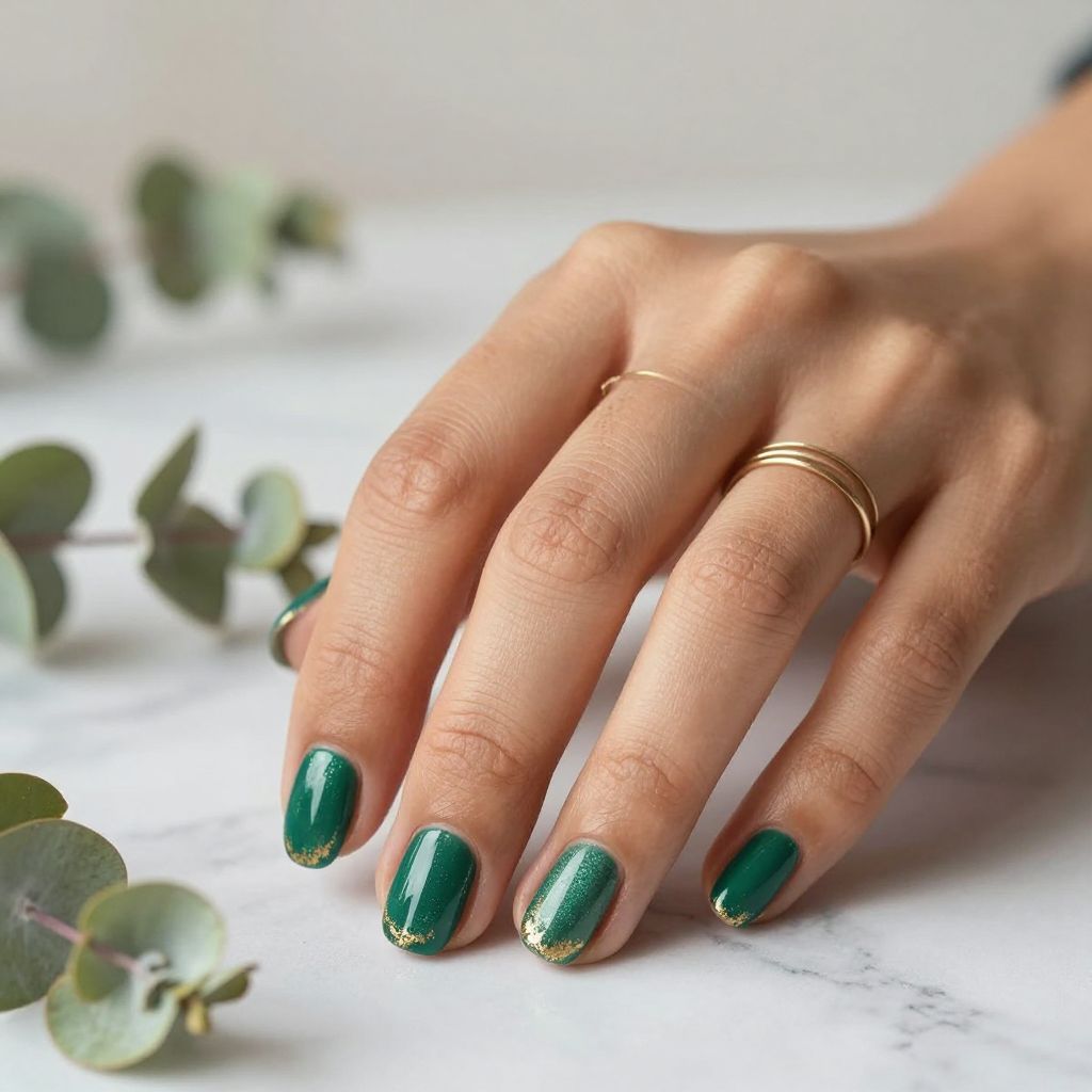 Emerald Green with Sparkle