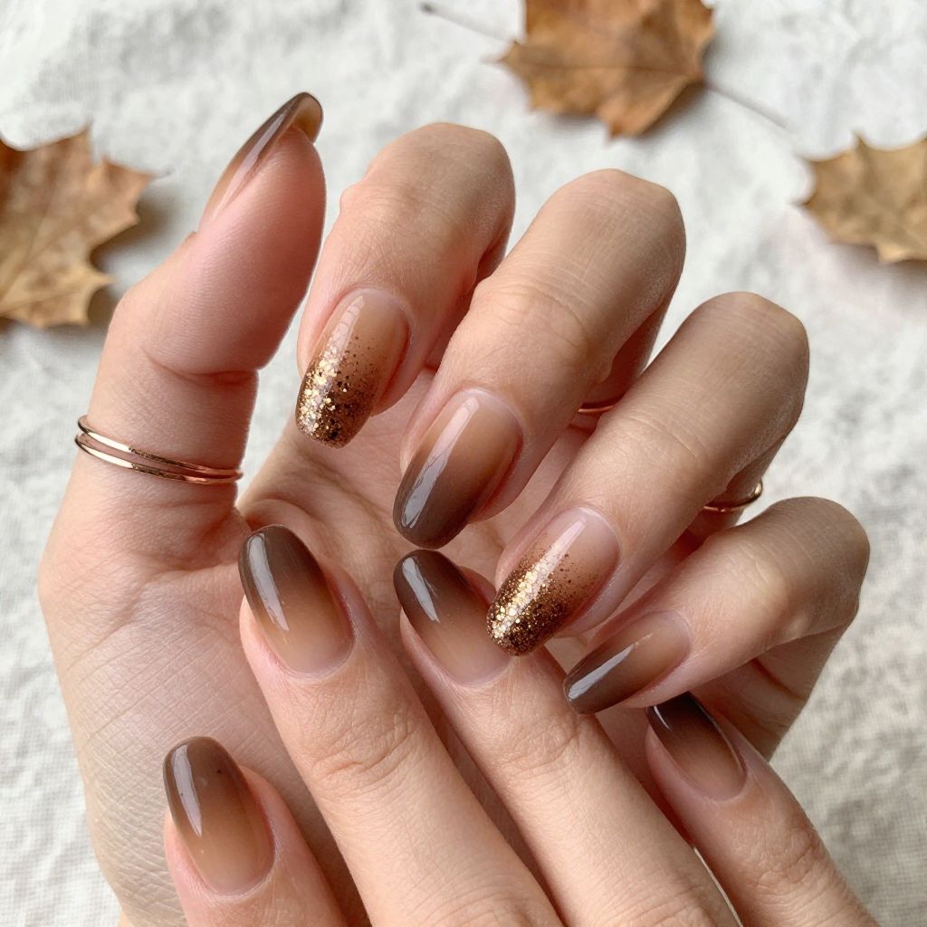 Chocolate Brown Ombre Gradient