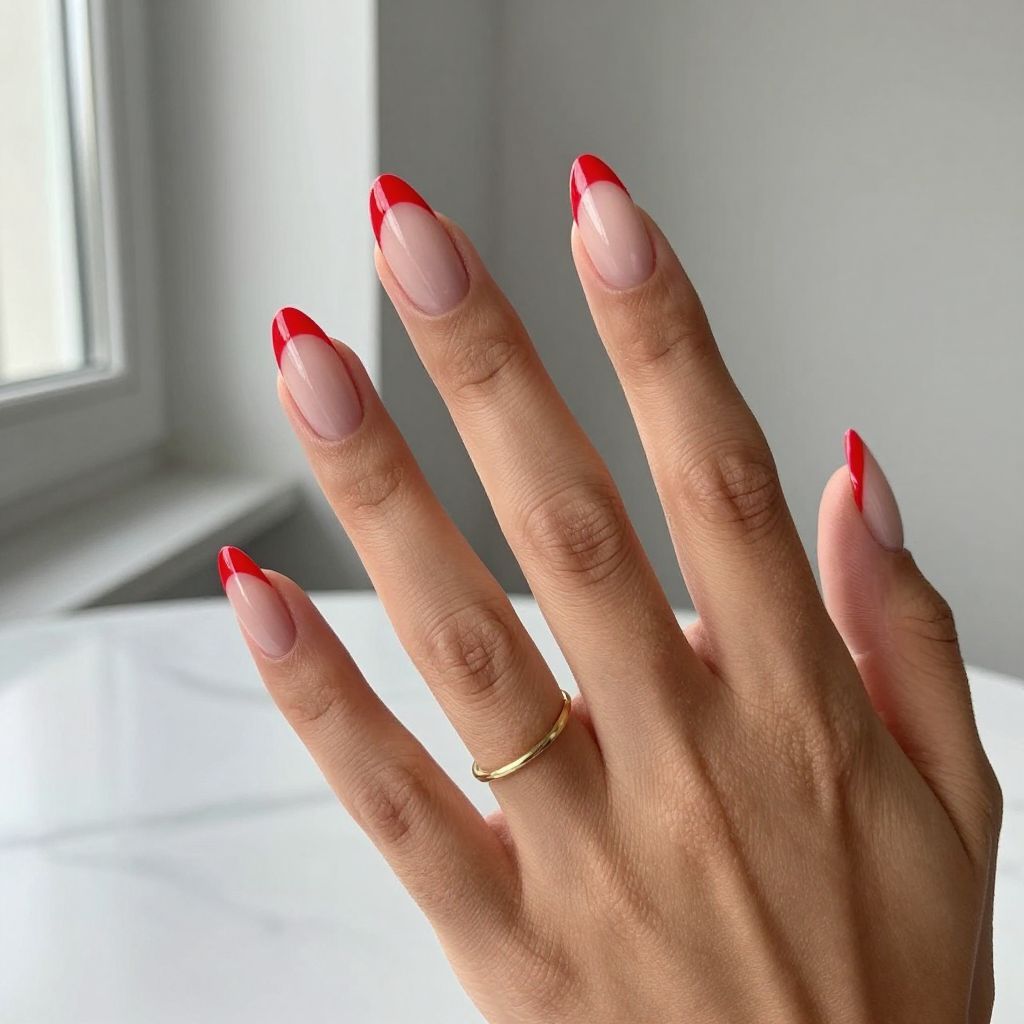 Red French Tips