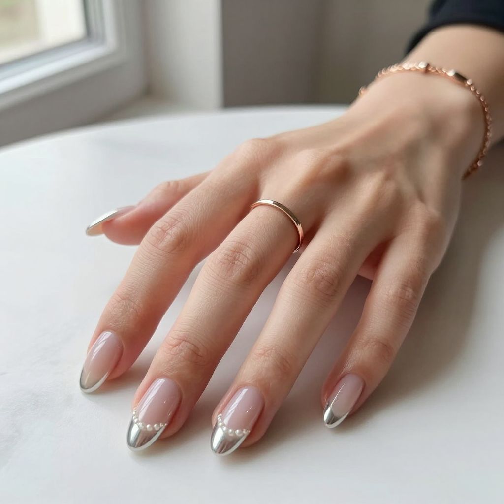 Chrome French Tips
