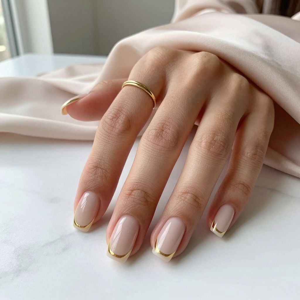 Classic French Tip with Modern Twist
