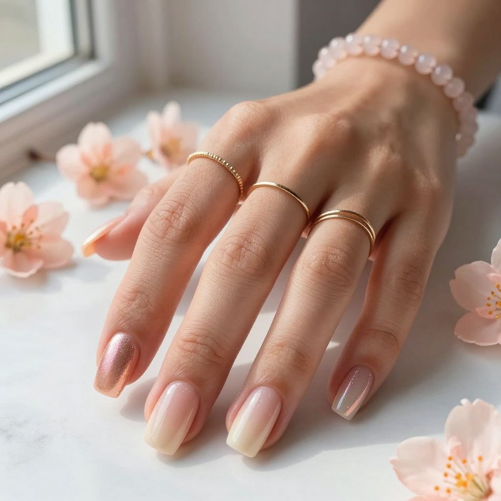 Ombre Square Nails