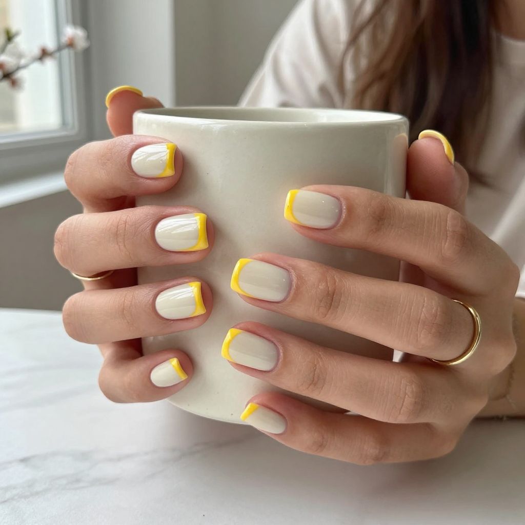 Bright Yellow Smile Line Design