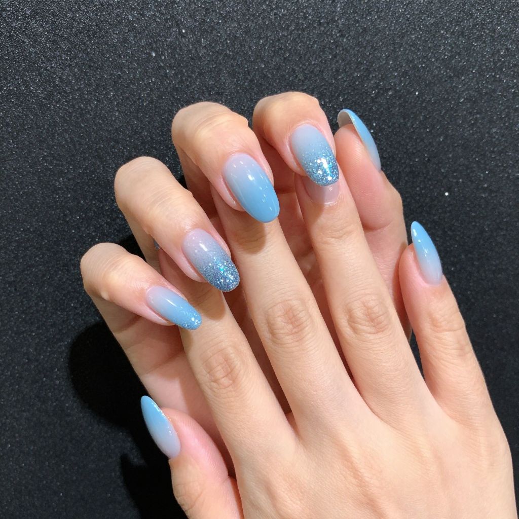 Blue nail idea 10