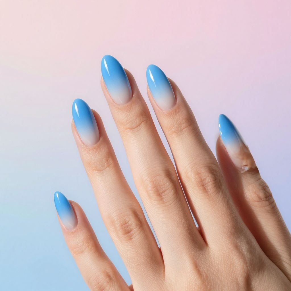 Blue nail idea 12
