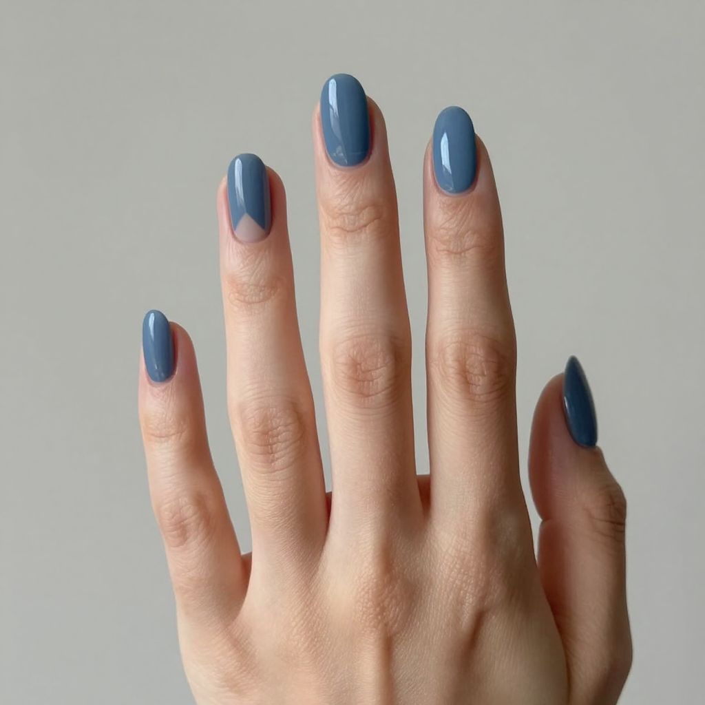 Blue nail idea 15