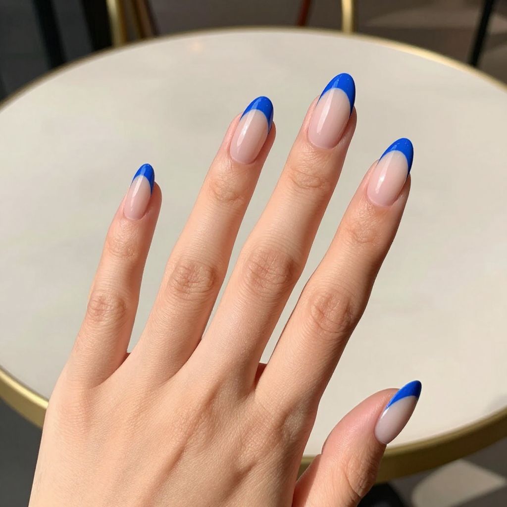 Blue nail idea 4