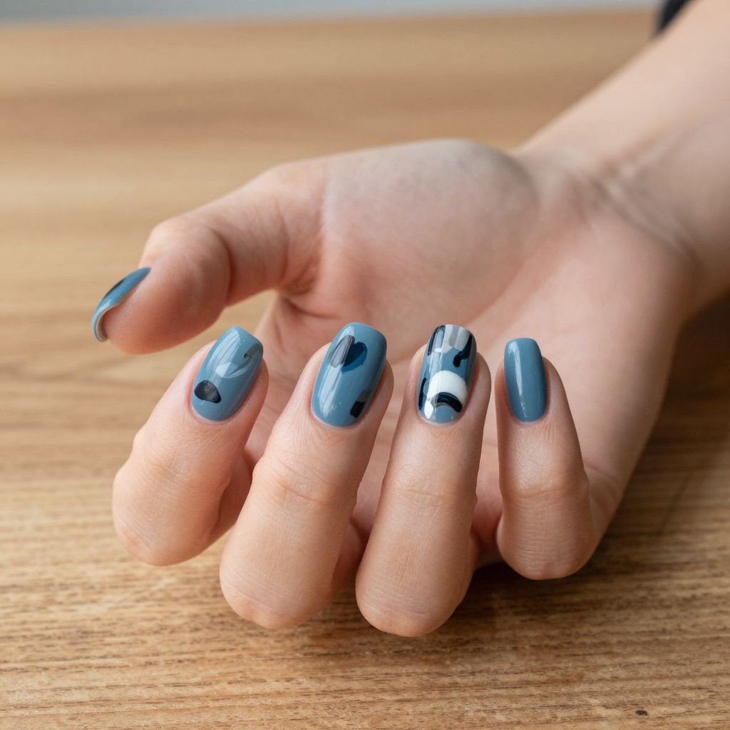 Blue nail idea 9