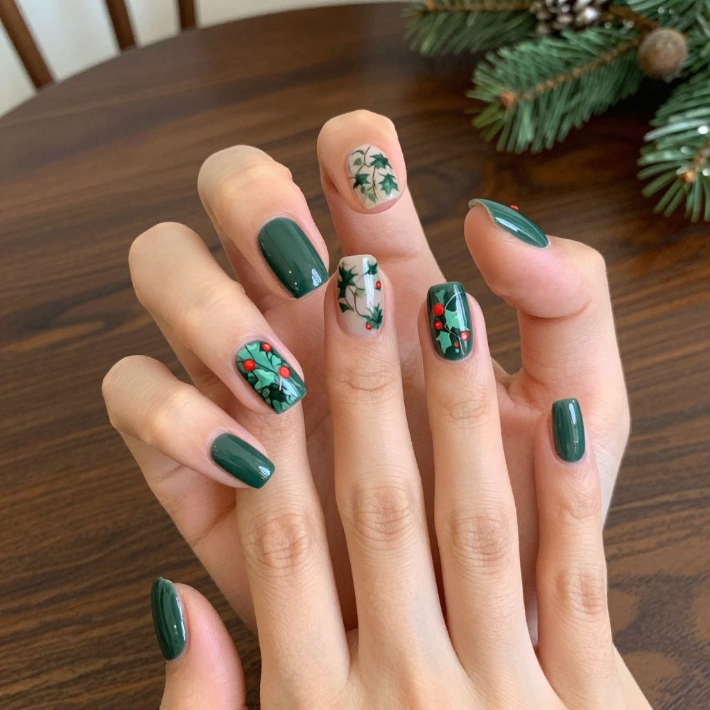 Christmas nail idea 6