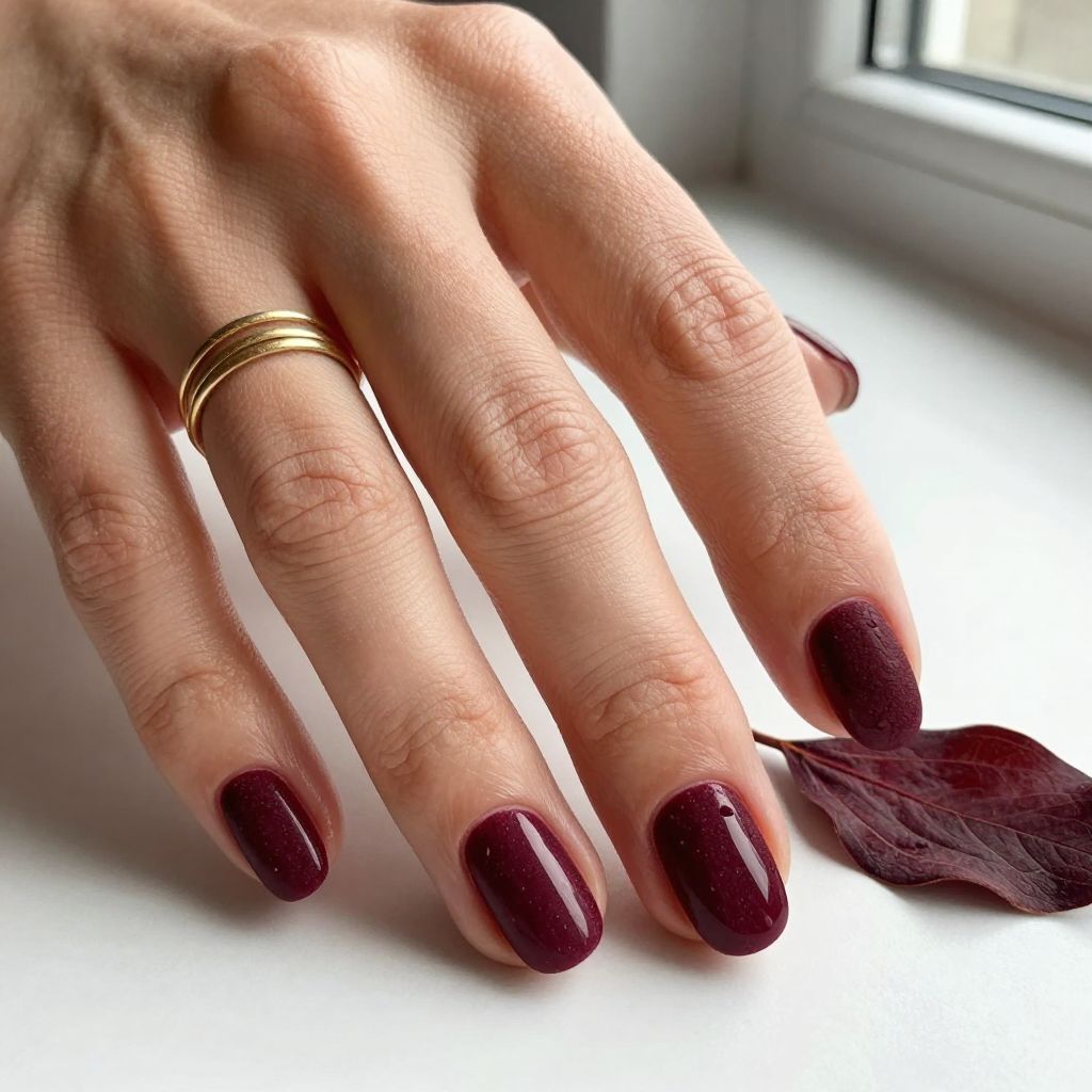 Burgundy with Embossed Velvet Texture