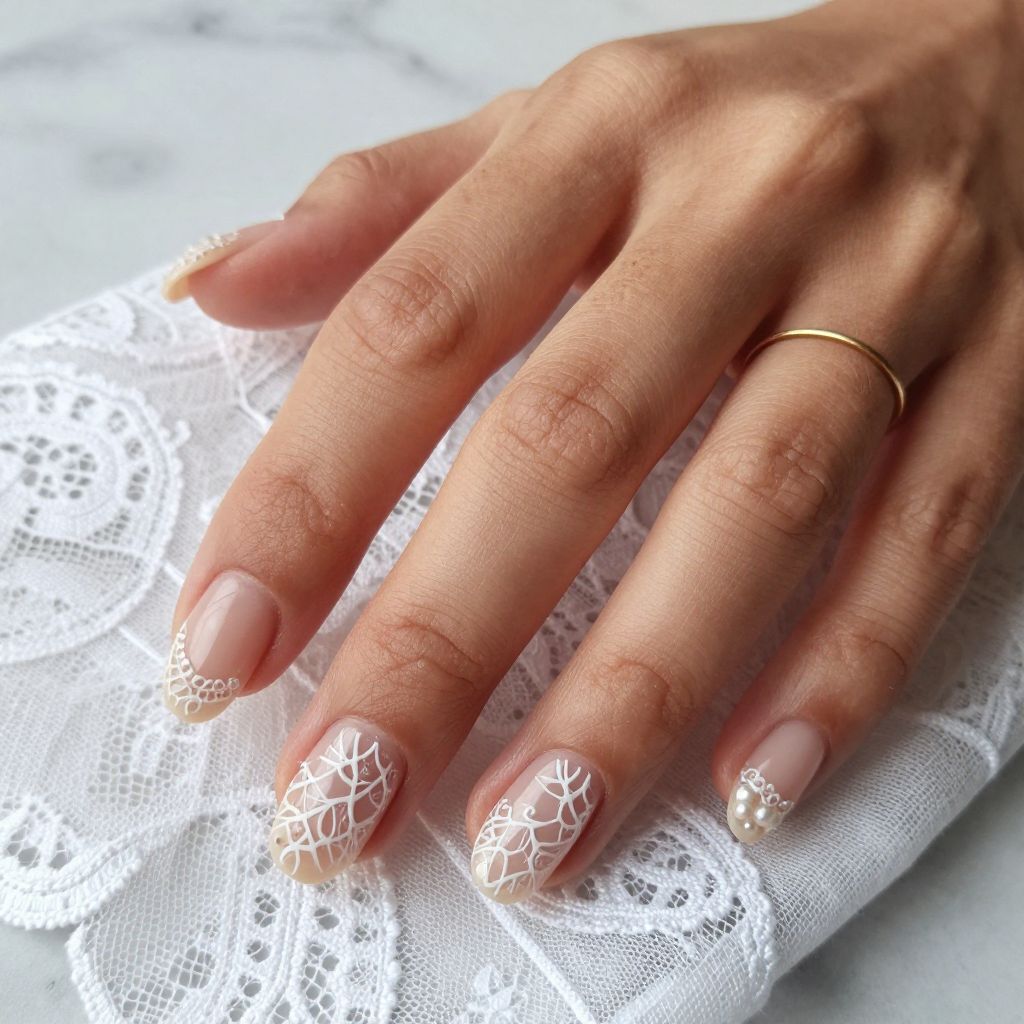 Nude Base with Delicate Lace Details
