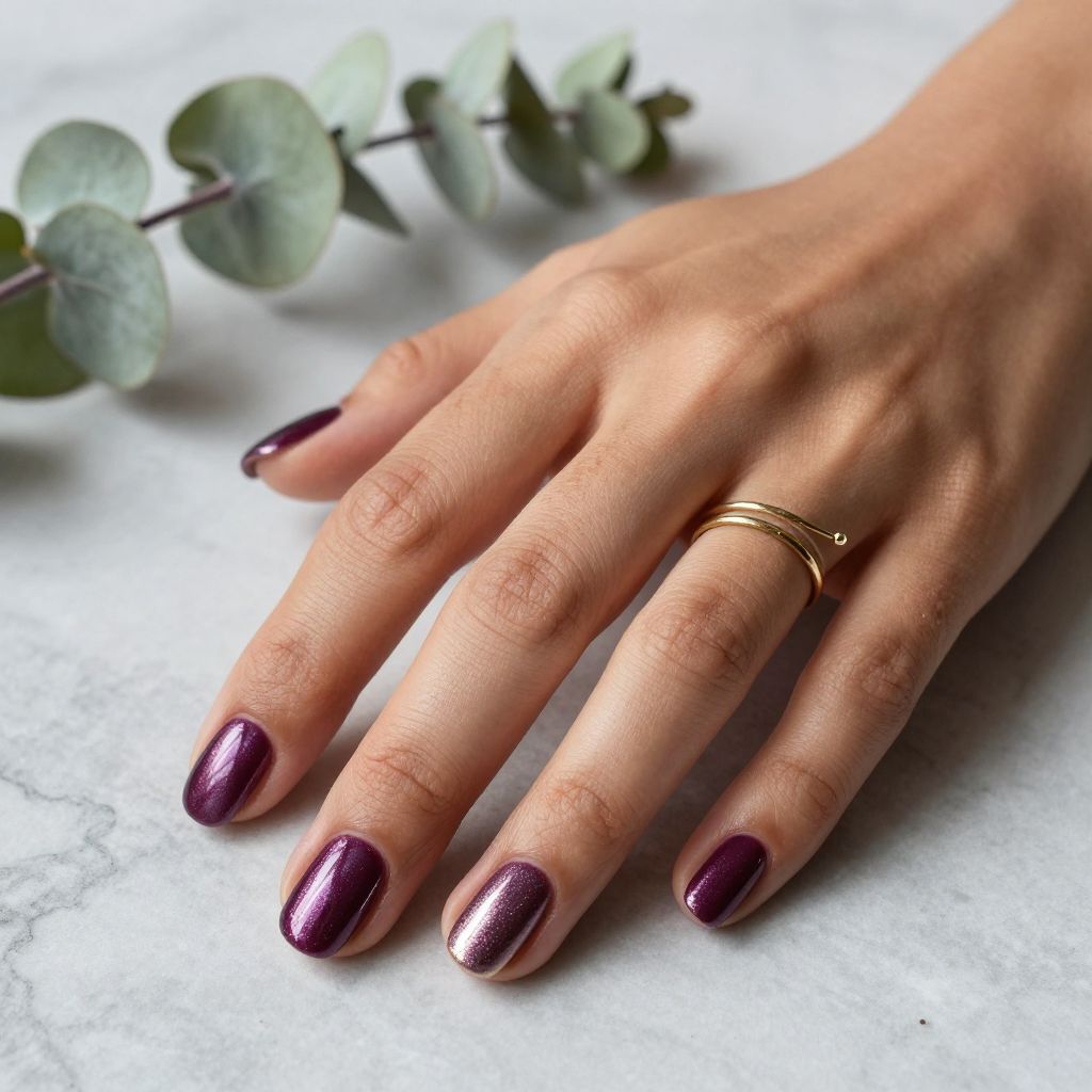 Deep Plum with Pearl Finish