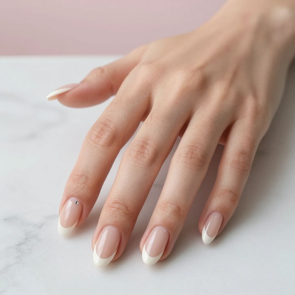 French manicure nail idea 1